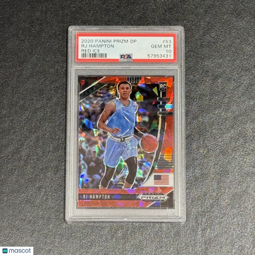 2020 Panini Prizm Draft Picks RJ Hampton #53 Red Ice PSA 10