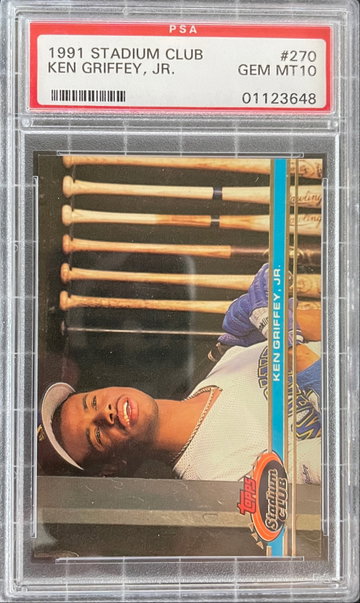 1991 Stadium Club #270 Ken Griffey Jr. PSA 10 Gem Mint Seattle Mariners HOF