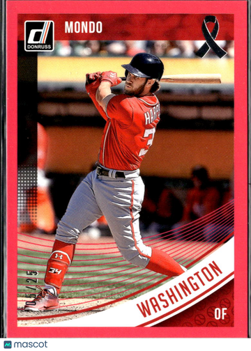 Bryce Harper 2018 Donruss Mondo Red Washington Nationals