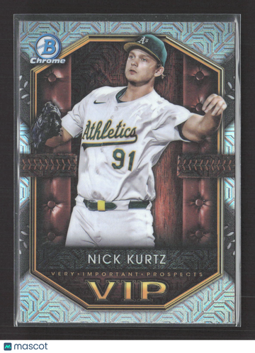 2025 Bowman Chrome Very Important Prospects VIP Nick Kurtz #VIP-2 Refractor