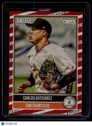 2026 Onyx Vintage Carlos Guitierrez #OV-CAGO Exclusive SN50