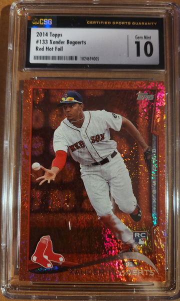 2014 Topps Xander Bogaerts Red Hot Foil CSG 10