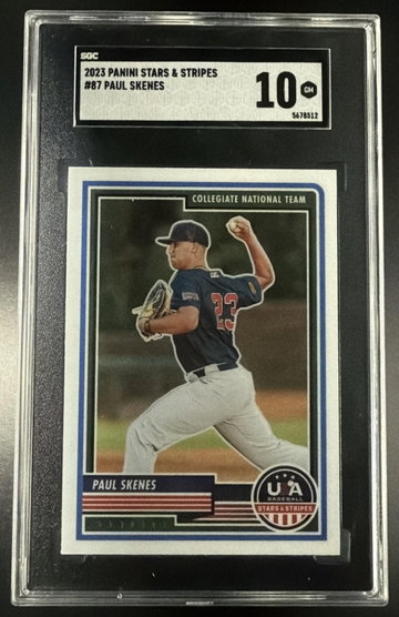 2023 Panini Stars & Stripes #87 Paul Skenes Rookie RC SGC 10
