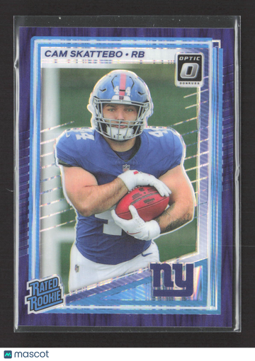 2025 Panini Donruss Optic Prizm Cam Skattebo #228 Purple