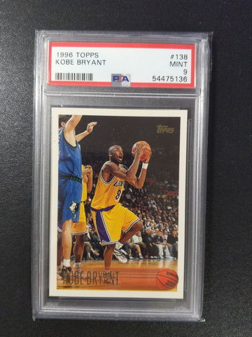 1996 Topps #138 KOBE BRYANT PSA 9
