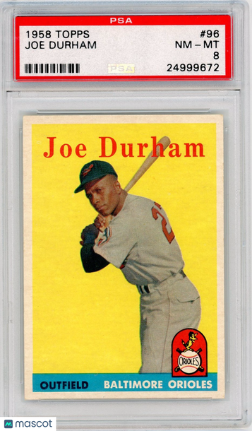 1958 Topps Joe Durham #96 PSA 8