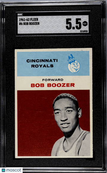 1961 Fleer Bob Boozer #6 SGC 5.5