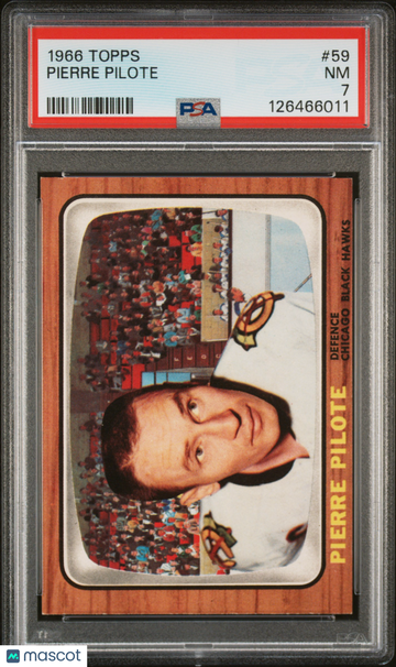 1966 Topps Pierre Pilote #59 PSA 7