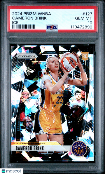 2024 Panini Prizm WNBA Cameron Brink #127 Cracked Ice Short Print Nicely Centered Mint Parallel/Variety Rookie Base Set