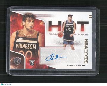 2020-21 Hoops Leandro Bolmaro #HR-LBA Hot Signatures Rookies AU