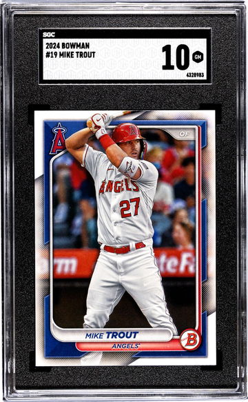 2024 Bowman #19 Mike Trout SGC 10