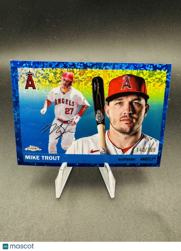 2024 Topps Chrome Mike Trout #1 Blue Sonar Refractor /199