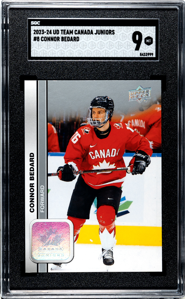 2023-24 Upper Deck Team Canada Juniors Connor Bedard #8 SGC 9