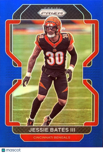 Jessie Bates III 2021 Panini Prizm Blue Prizm Cincinnati Bengals