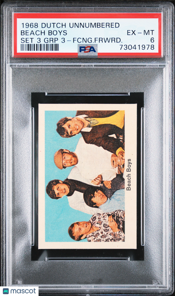 1968 Dutch Unnumbered Set 3 Group 3 Beach Boys FCNG.FRWRD. PSA 6
