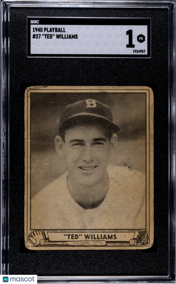1940 Playball Ted Williams #27 SGC 1