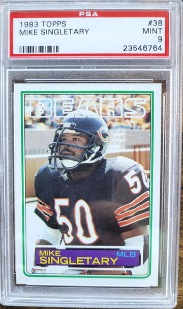 1983 Topps Mike Singletary #38 HOF RC PSA 9