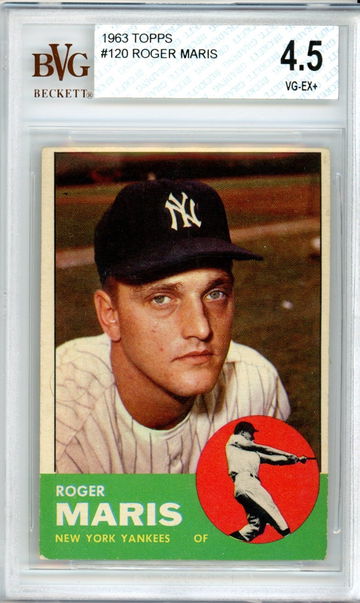 1963 TOPPS ROGER MARIS BVG 4.5
