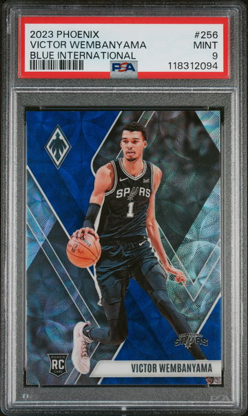 2023 Panini Phoenix Blue International Victor Wembanyama #256 /35 PSA 9