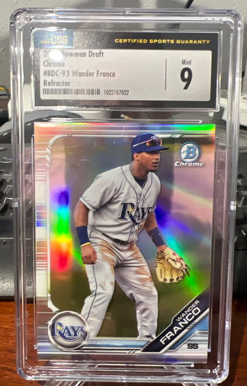 2019 Bowman Draft Chrome 93 Wander Franco Refractor