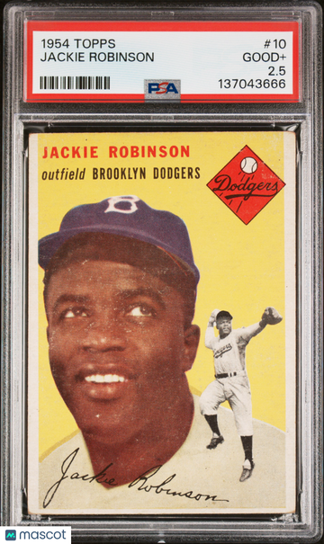 1954 Topps Jackie Robinson #10 PSA 2.5
