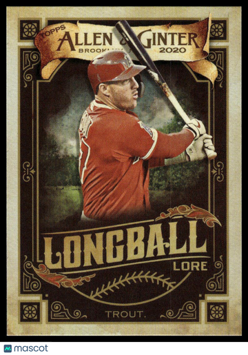 2020 Topps Allen & Ginter Mike Trout #LL-44 Longball Lore