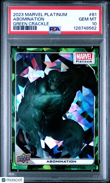 2023 Upper Deck Marvel Platinum Abomination 75/99 #81 PSA 10