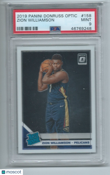 2019 Panini Donruss Optic Zion Williamson #158 PSA 9