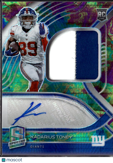 Kadarius Toney 2021 Panini Spectra Patch RC Auto /99 New York Giants