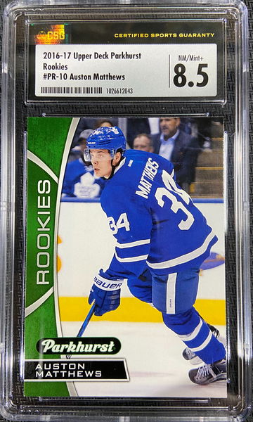 2016-17 Upper Deck Parkhurst Rookies Auston Matthews CSG 8.5 