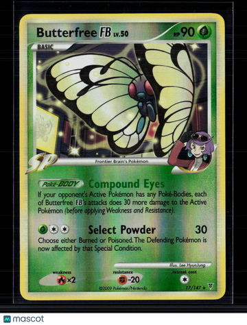2013 Platinum – Supreme Victors Butterfree FB Rare #17/147