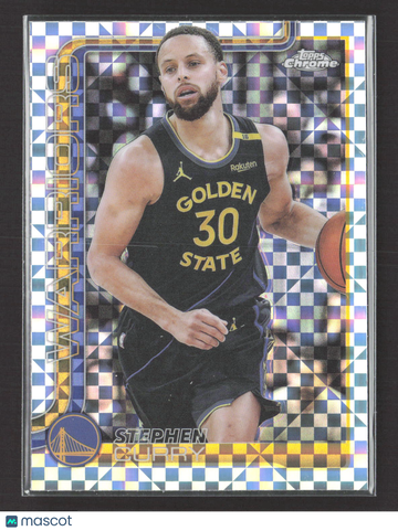 2025 Topps Chrome Stephen Curry #201 X-Fractor