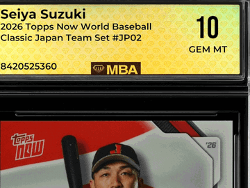 2026 Topps Now World Baseball Classic Seiya Suzuki #JP02 Japan Team Set MBA 10