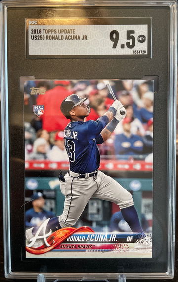Ronald Acuna Topps Update 2018 Rookie RC SGC 9.5