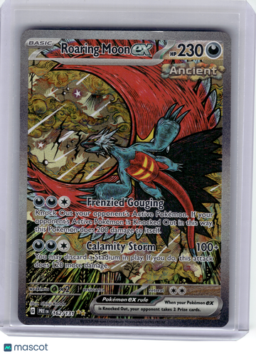 Prismatic Evolutions Roaring Moon ex Holo Special Illustration Rare [Moderately Played] #162