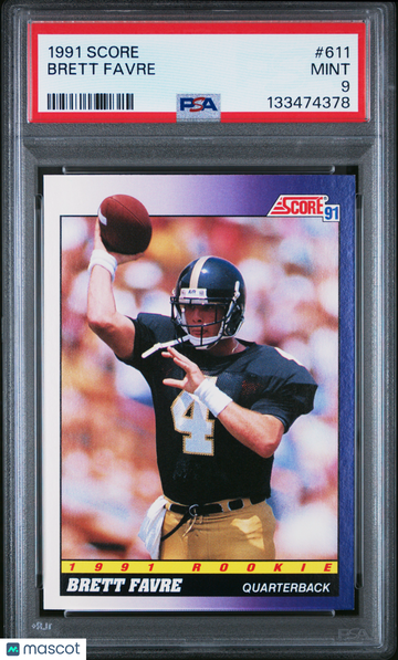 1991 Score Brett Favre #611 PSA 9