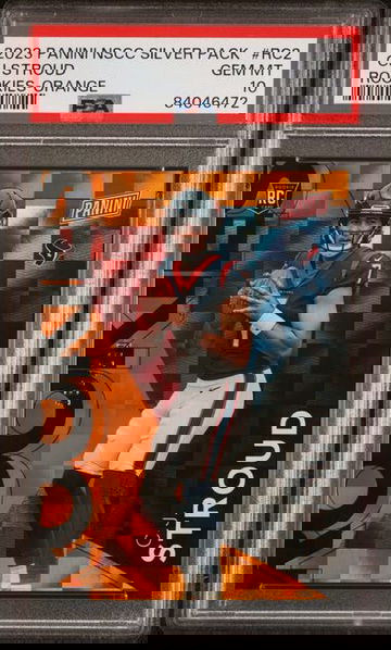 🔥2023 Panini NSCC Silver Pack RC2 CJ STROUD Orange RC Rookie #/199 PSA 10🔥