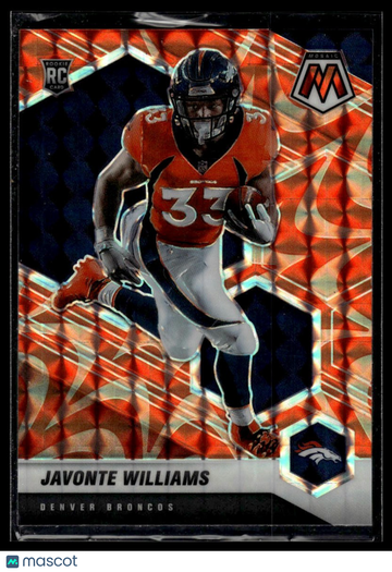 2021 Panini Mosaic Javonte Williams #315 Prizm Reactive Orange RC