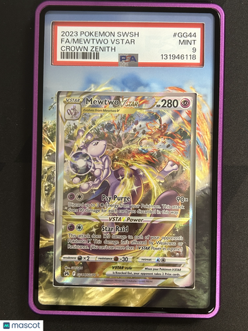 2023 Pokemon Sword And Shield Crown Zenith Mewtwo VSTAR Crown Zenith Fa PSA 9 #GG44