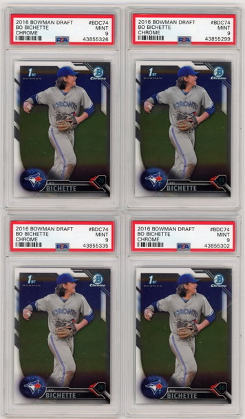 Bo Bichette PSA 9 x four