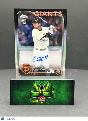 2024 Topps Chrome Jung-Hoo Lee #RA-JHL Refractor /499 Autograph RC Topps