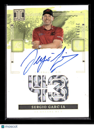 2025 Panini Impeccable LIV Golf Sergio Garcia #IG-SGC /43 Memorabilia