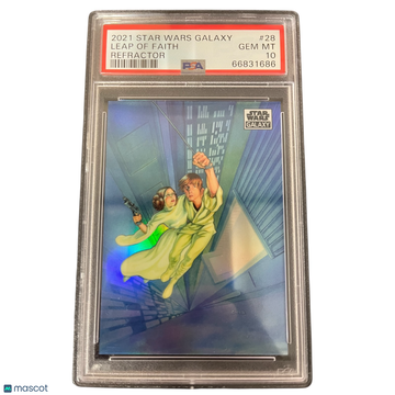 2021 Topps Chrome Star Wars Galaxy Leap Of Faith #28 PSA 10