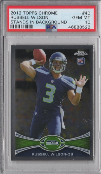 2012 Topps Chrome Russell Wilson PSA 10