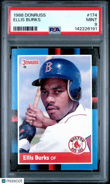 1988 Donruss Ellis Burks #174 PSA 9