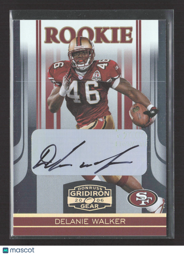 2006 Donruss Gridiron Gear Delanie Walker #134 /250