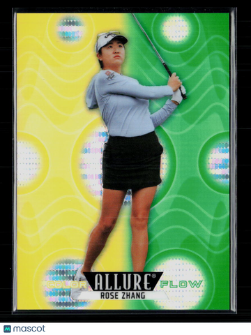 2026 Upper Deck Allure Color Flow Rose Zhang #CF-22 Spectrum Yellow-Green