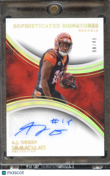 A.J. Green 2025 Panini Immaculate Collection Sophisticated Signatures Auto /49 Cincinnati Bengals