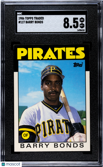 1986 Topps Traded Barry Bonds #11T SGC 8.5