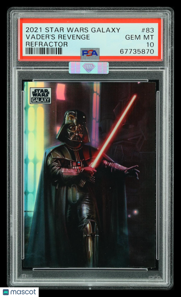 2021 Topps Chrome Star Wars Galaxy Vader's Revenge #83 Refractor MBA 10